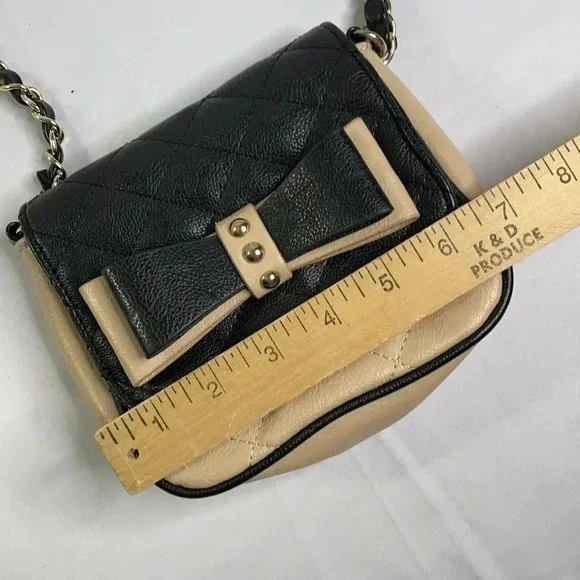 Aldo Black Cream Crossbody Purse - Picture 12 of 14